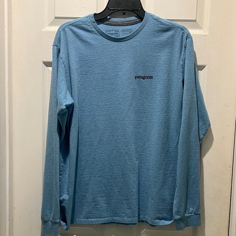 Patagonia Men's Sky Blue Long Sleeve Tee
